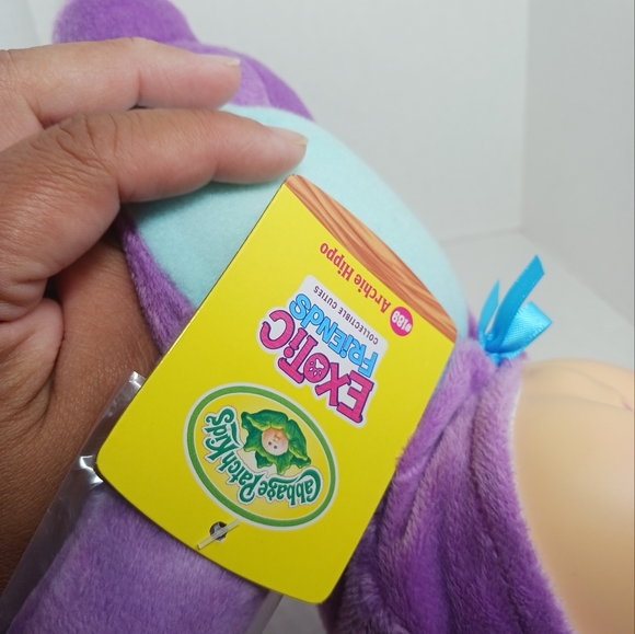 Cabbage Patch Kids Exotic Collectibles Baby Hippo #189 Archie Hippo 9" Doll - Picture 3 of 4